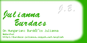 julianna burdacs business card